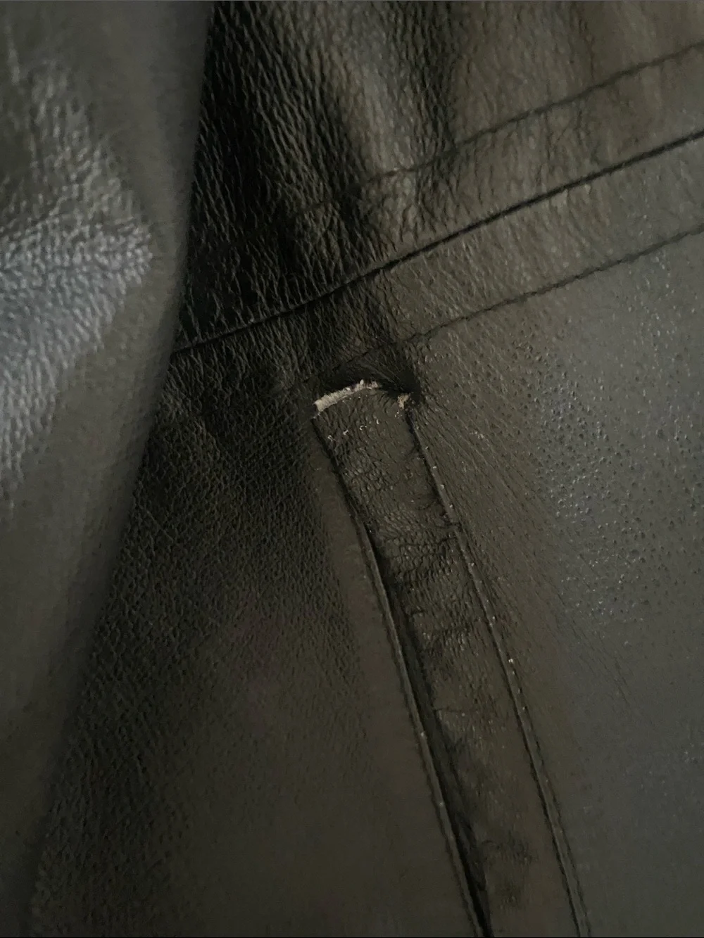 Vintage Genuine Oversized Leather Coat Size 2XL Men’s Black Franklin Allen